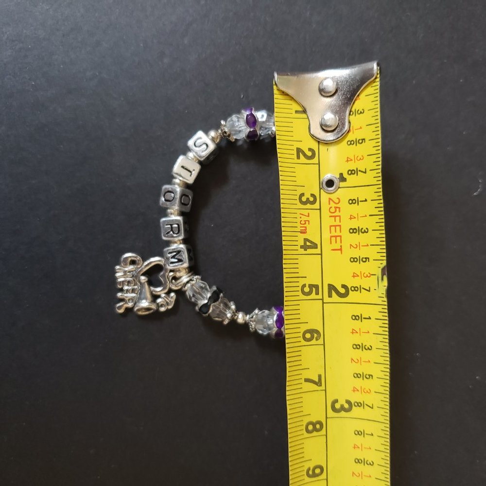 Cheerleader Custom Made Bracelet "STORM" Young Girl - Picture 2 of 7